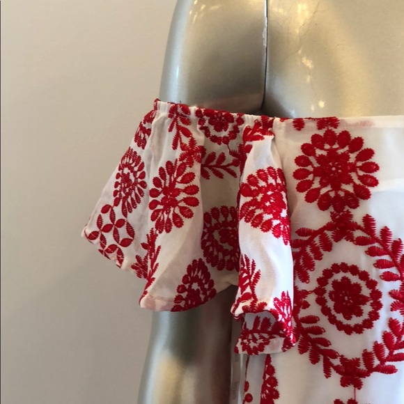 NWT Lucy Paris Off shldr printed dress - Picture 3 of 4